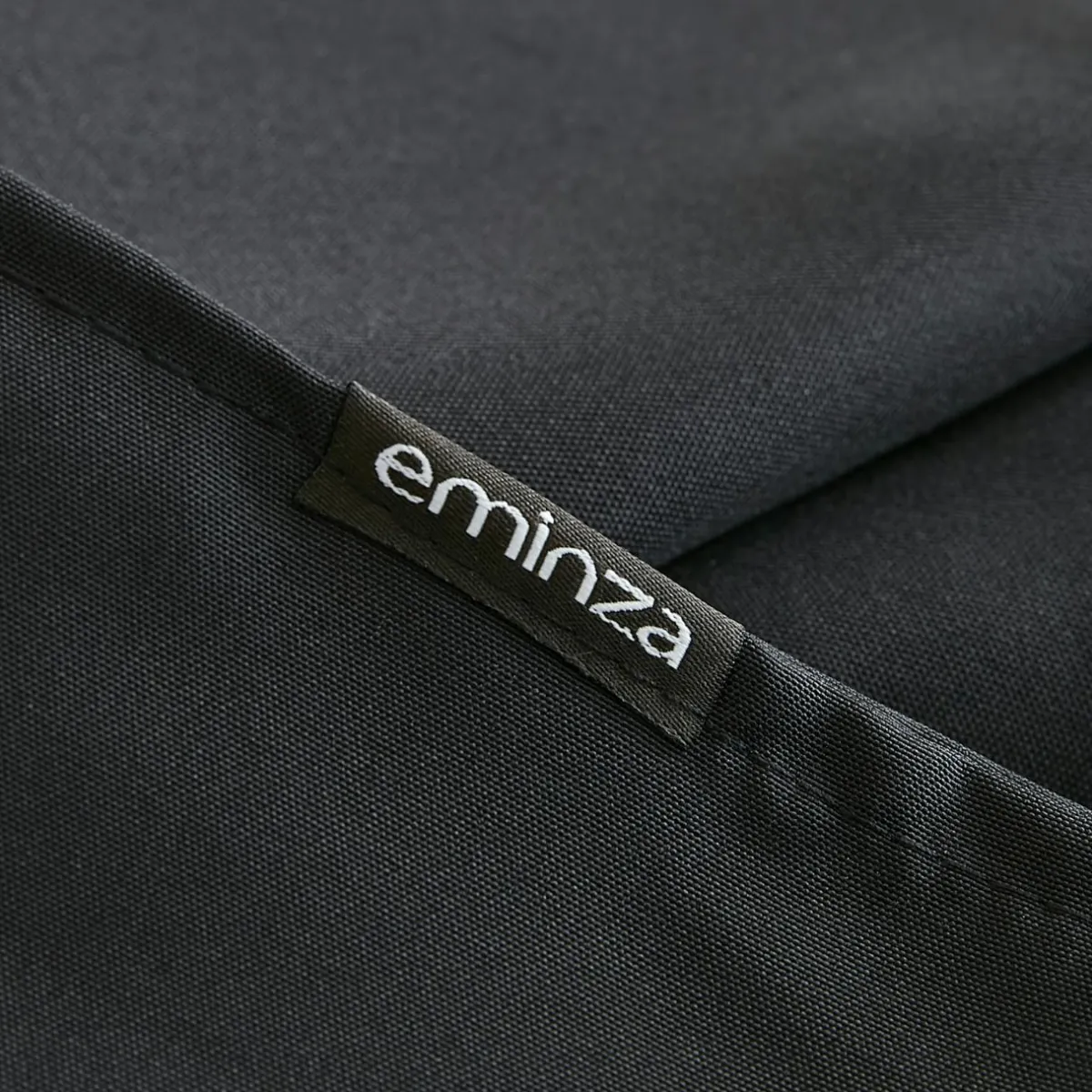 EMINZA Nappe carrée anti tache (100 x 100 cm) Elise e Noir