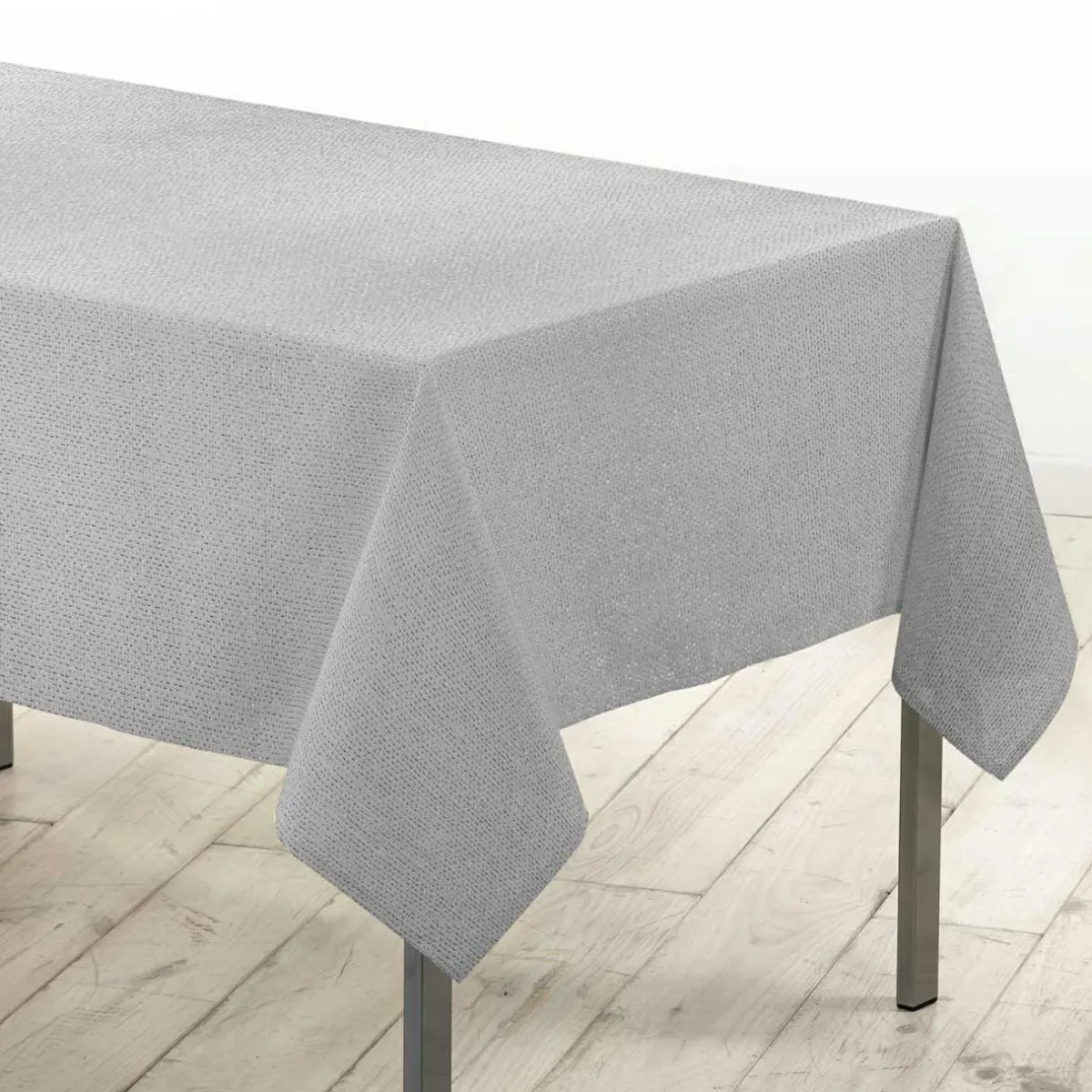 Douceur d interieur Nappe de Noël rectangulaire (140 x 300 cm) Strass Argent Discount