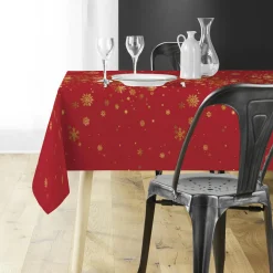 Douceur d interieur Nappe de Noël rectangulaire (150 x 300 cm) Constellation Rouge Best