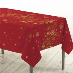 Douceur d interieur Nappe de Noël rectangulaire (150 x 300 cm) Constellation Rouge Best