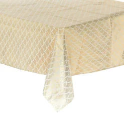 Feeric Lights & Christmas Nappe de Noël rectangulaire (140 x 240 cm) Artdéco Or Outlet