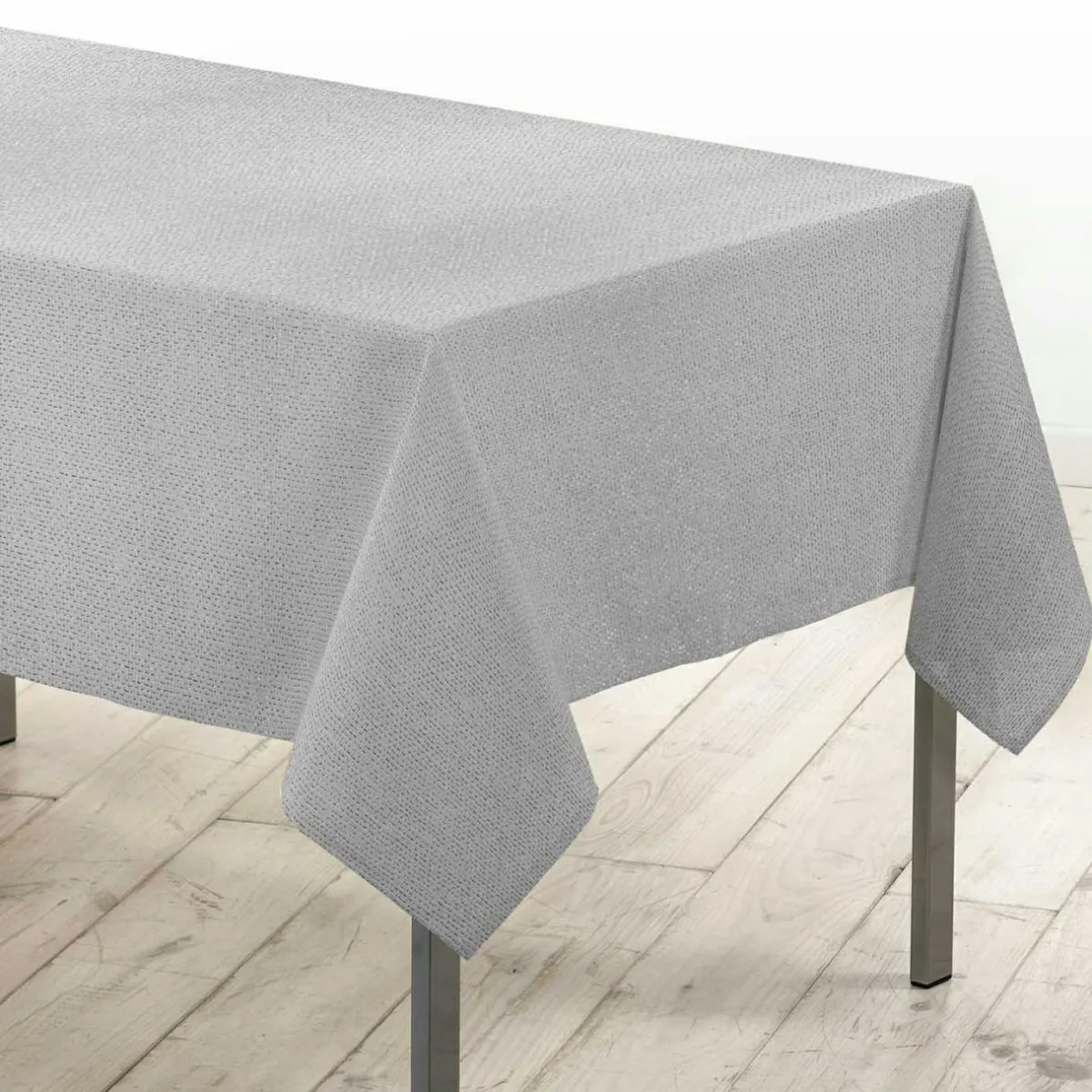 Douceur d interieur Nappe de Noël rectangulaire (140 x 240 cm) Strass Argent Clearance