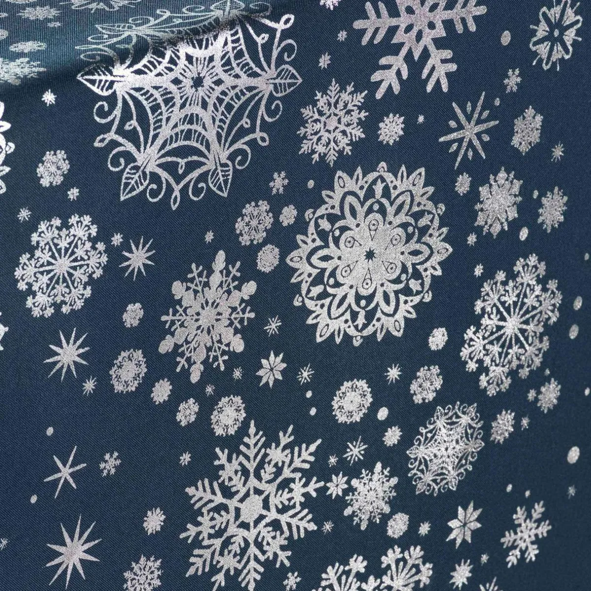 DOUCEUR D'INTERIEUR Nappe de Noël rectangulaire (150 x 240 cm) Constellation Bleu Sale