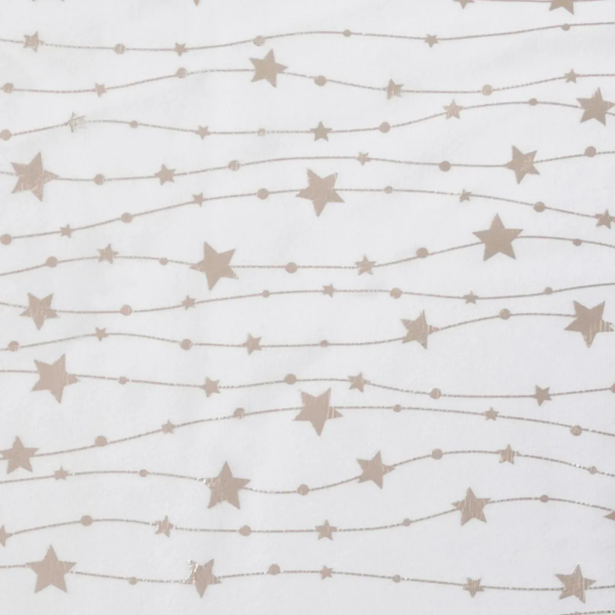 JJA Nappe de Noël rectangulaire (140 x 360 cm) Pluie d'étoiles he Blanc Outlet