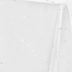 Douceur d interieur Nappe de Noël rectangulaire (140 x 240 cm) Astrelia et argent Blanc Online