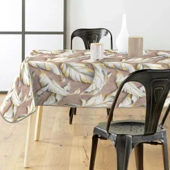 douceur d'intu017drieur Nappe enduite PVC rectangulaire imperméable (240 x 140 cm) Ebany Chocolat Clearance