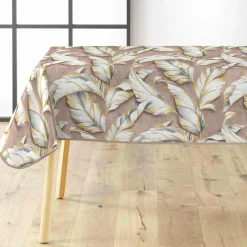 douceur d'intu017drieur Nappe enduite PVC rectangulaire imperméable (240 x 140 cm) Ebany Chocolat Clearance