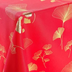 DOUCEUR D'INTERIEUR Nappe rectangulaire (150 x 240 cm) Bloomy Rouge Sale