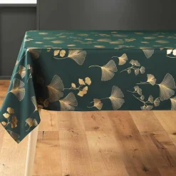 DOUCEUR D'INTERIEUR Nappe rectangulaire (150 x 300 cm) Bloomy Vert Best