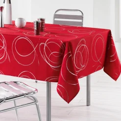 DOUCEUR D'INTERIEUR Nappe rectangulaire (150 x 240 cm) Bully Rouge