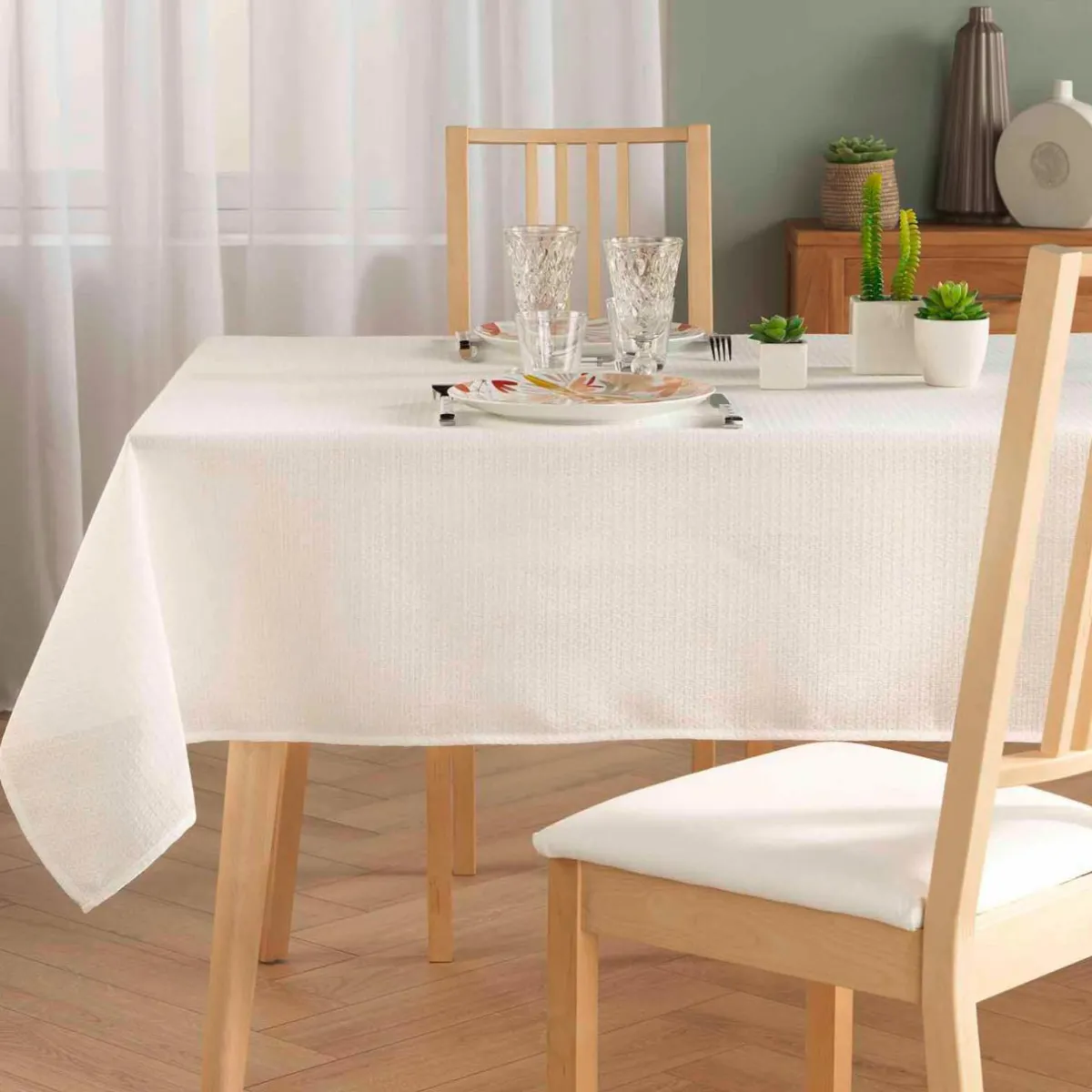 douceur d'intu017drieur Nappe rectangulaire (150 x 250 cm) Stella he Blanc New