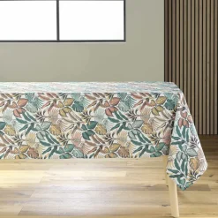 douceur d'intu017drieur Nappe rectangulaire anti tache (145 x 240 cm) Stylis Jaune Discount