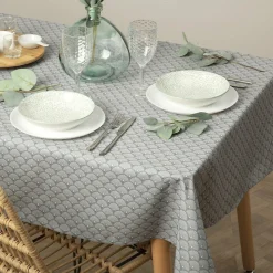 ATMOSPHERA Nappe rectangulaire anti tache (150 x 300 cm) Livia e Gris Online