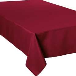ATMOSPHERA Nappe rectangulaire anti tache (150 x 300 cm) Lina Rouge Bordeaux