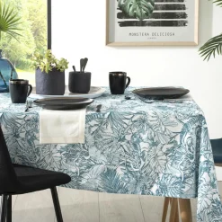 ATMOSPHERA Nappe rectangulaire anti tache (140 x 240 cm) Jungle e Vert