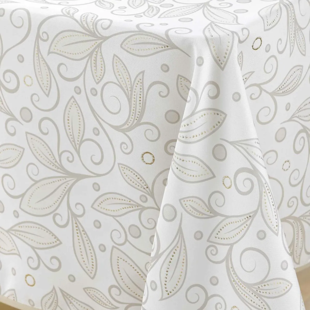 douceur d'intu017drieur Nappe rectangulaire anti tache (145 x 240 cm) Leya Beige Sale