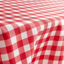 EMINZA Nappe rectangulaire anti tache (140 x 350 cm) Elise Vichy Rouge Vichy-rouge Discount