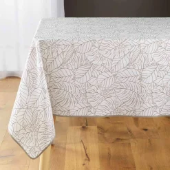 DOUCEUR D'INTERIEUR Nappe rectangulaire anti-taches (150 x 240 cm) Solea he Blanc New