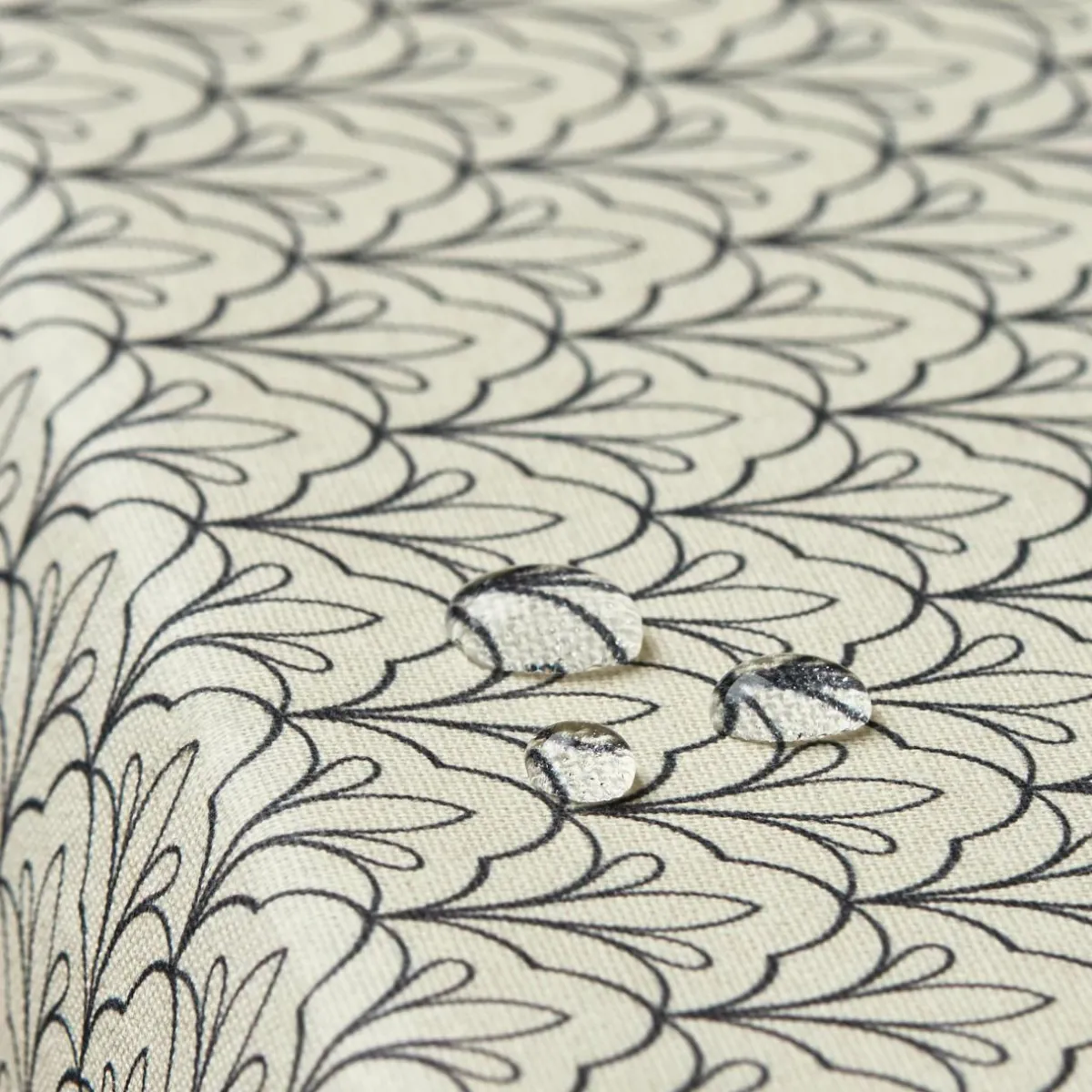 EMINZA Nappe rectangulaire coton enduit (150 x 250 cm) Clara e Gris Best