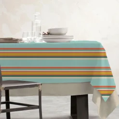 EMINZA Nappe rectangulaire coton enduit (150 x 350 cm) Cervione Multicolore Clearance