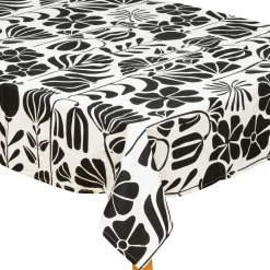 Atmosphera, cru017dateur d'intu017drieur Nappe rectangulaire coton (150 x 250 cm) Twist e Noir Clearance