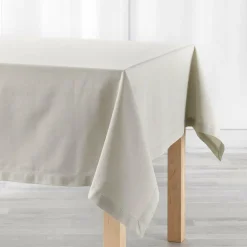 DOUCEUR D'INTERIEUR Nappe rectangulaire coton (140 x 240 cm) Charline Beige Best