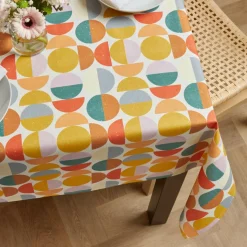 EMINZA Nappe rectangulaire coton enduit (150 x 350 cm) Brooklyn Multicolore Best