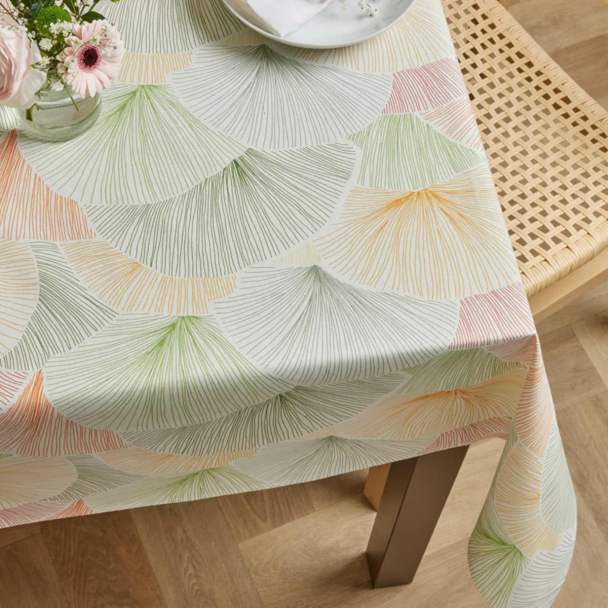 EMINZA Nappe rectangulaire coton enduit (150 x 250 cm) Boston Multicolore Online