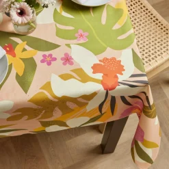 EMINZA Nappe rectangulaire coton enduit (150 x 250 cm) Rio Multicolore New
