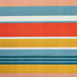 EMINZA Nappe rectangulaire coton enduit (150 x 350 cm) Mandarine Multicolore New