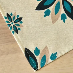 EMINZA Nappe rectangulaire coton enduit (150 x 250 cm) Porto Multicolore Hot