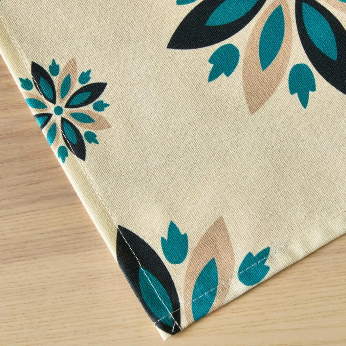 EMINZA Nappe rectangulaire coton enduit (150 x 250 cm) Porto Multicolore Hot