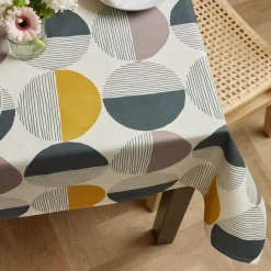 EMINZA Nappe rectangulaire coton enduit (150 x 350 cm) Harlem Multicolore Sale