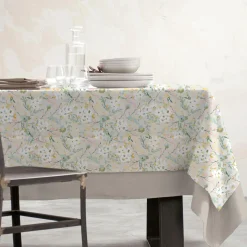 EMINZA Nappe rectangulaire coton enduit (150 x 350 cm) Ornella Multicolore Online