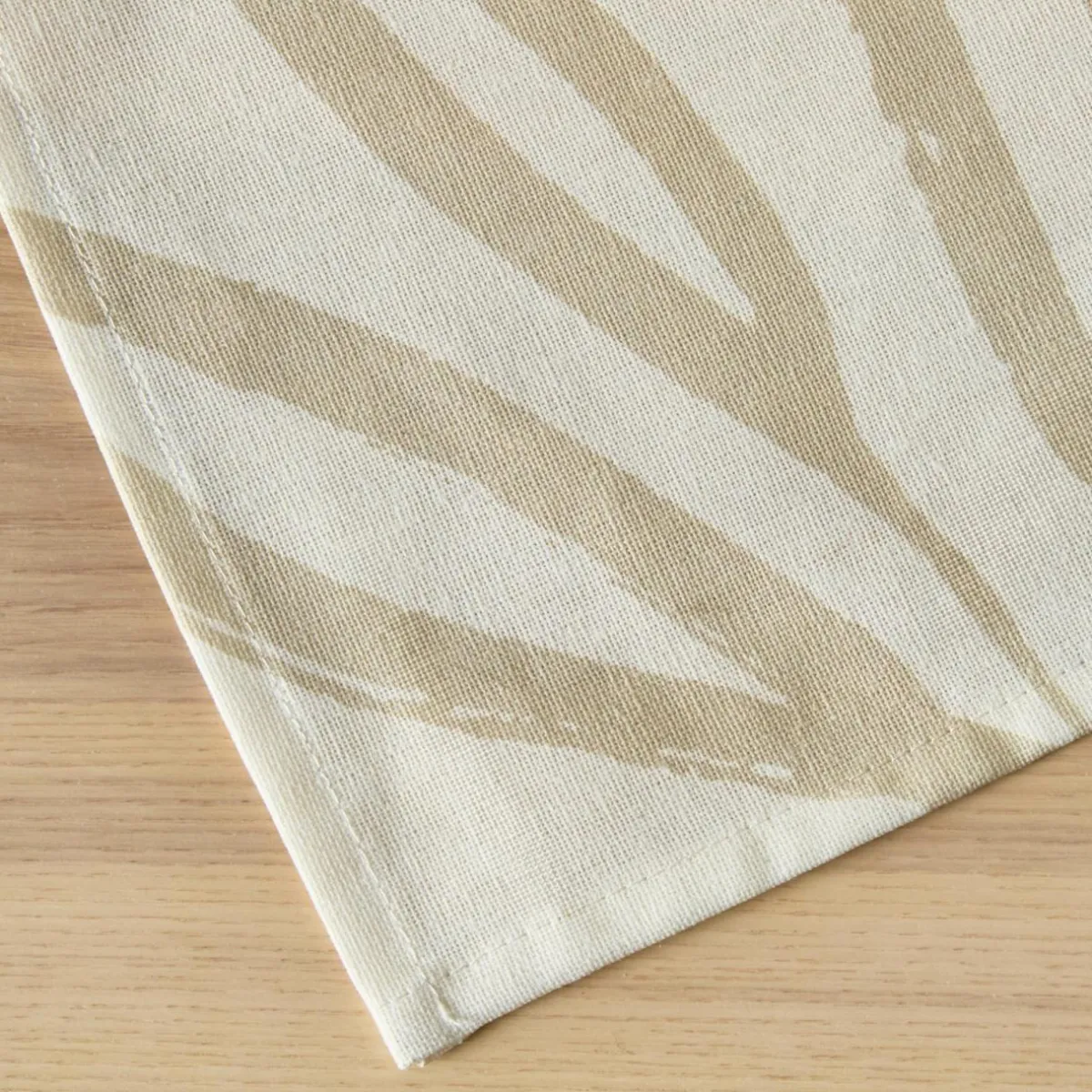 EMINZA Nappe rectangulaire coton enduit (150 x 250 cm) Galice Beige