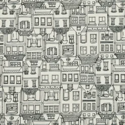 EMINZA Nappe rectangulaire coton enduit (150 x 250 cm) Home e Gris