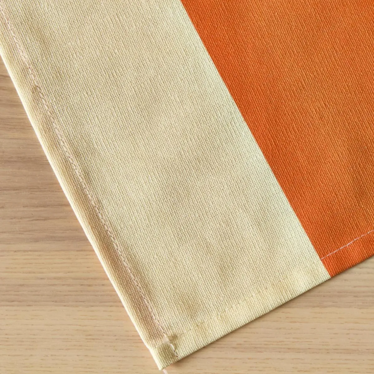 EMINZA Nappe rectangulaire coton enduit (150 x 250 cm) Clementine Orange Clearance