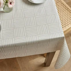 EMINZA Nappe rectangulaire coton enduit (150 x 250 cm) Paolo Beige Clearance
