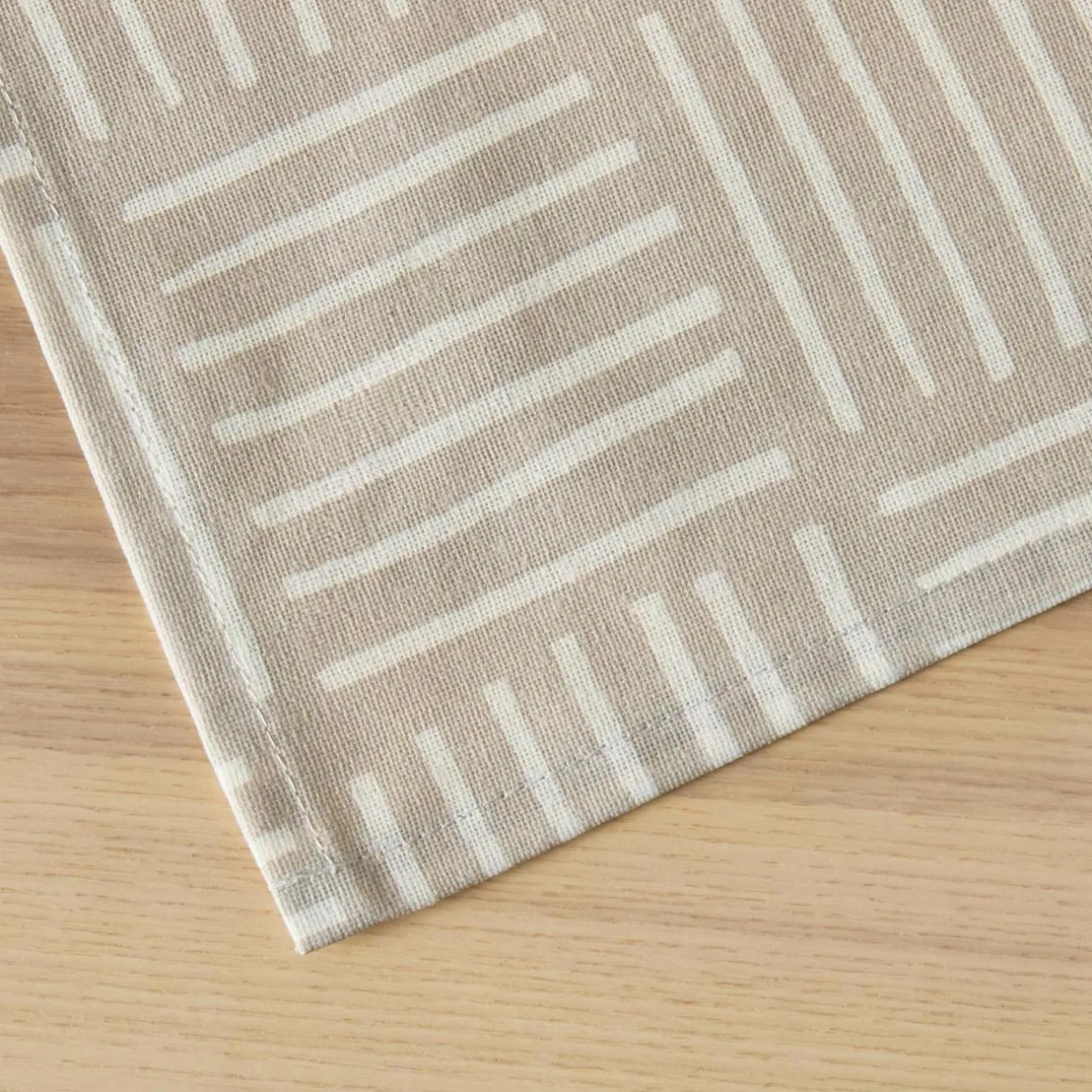 EMINZA Nappe rectangulaire coton enduit (150 x 250 cm) Paolo Beige Clearance