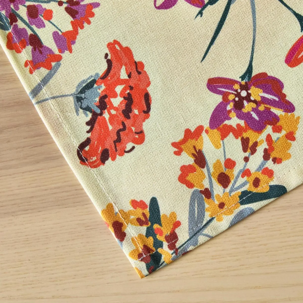 EMINZA Nappe rectangulaire coton enduit (150 x 250 cm) Margot Multicolore New
