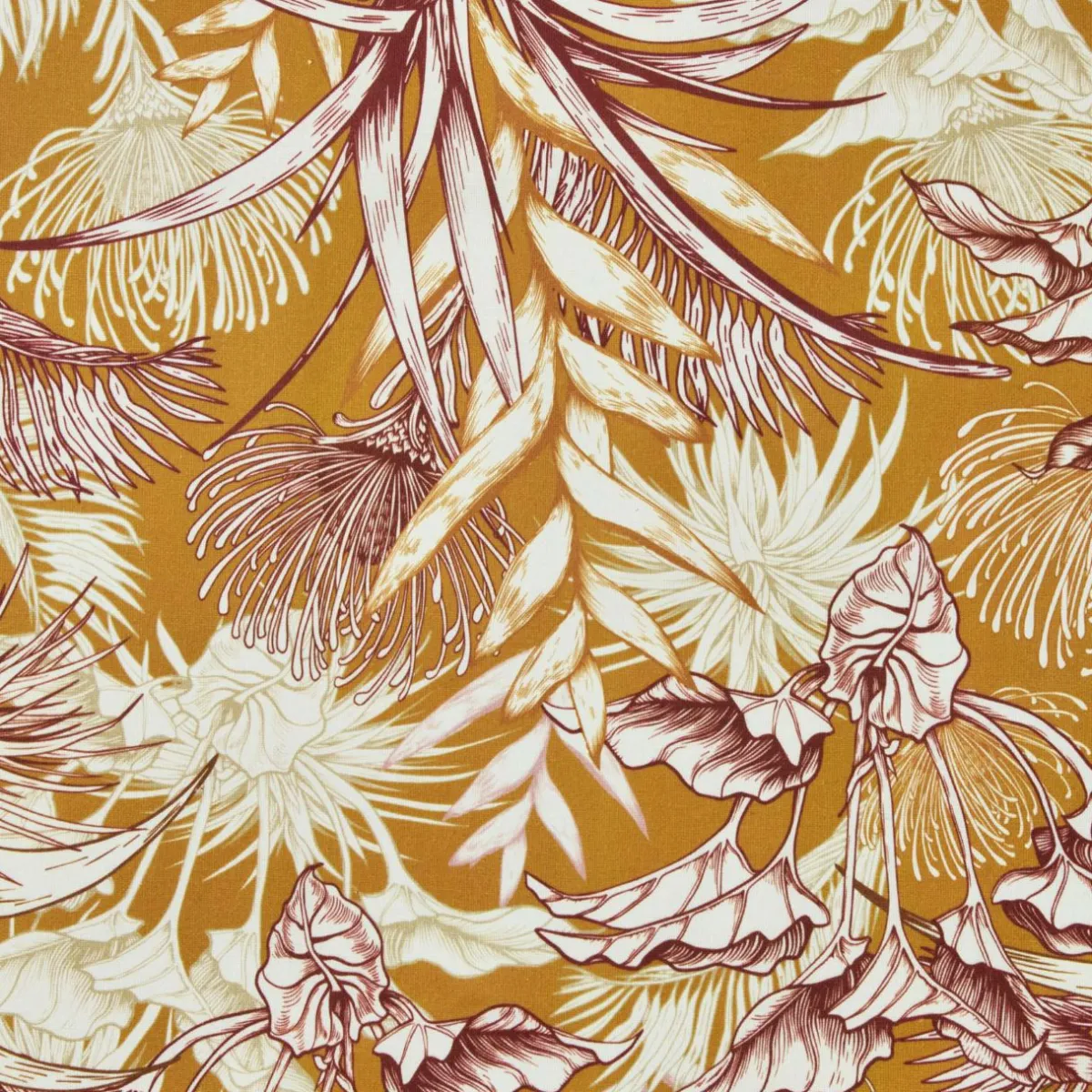 EMINZA Nappe rectangulaire coton enduit (150 x 250 cm) Granada Jaune moutarde Clearance
