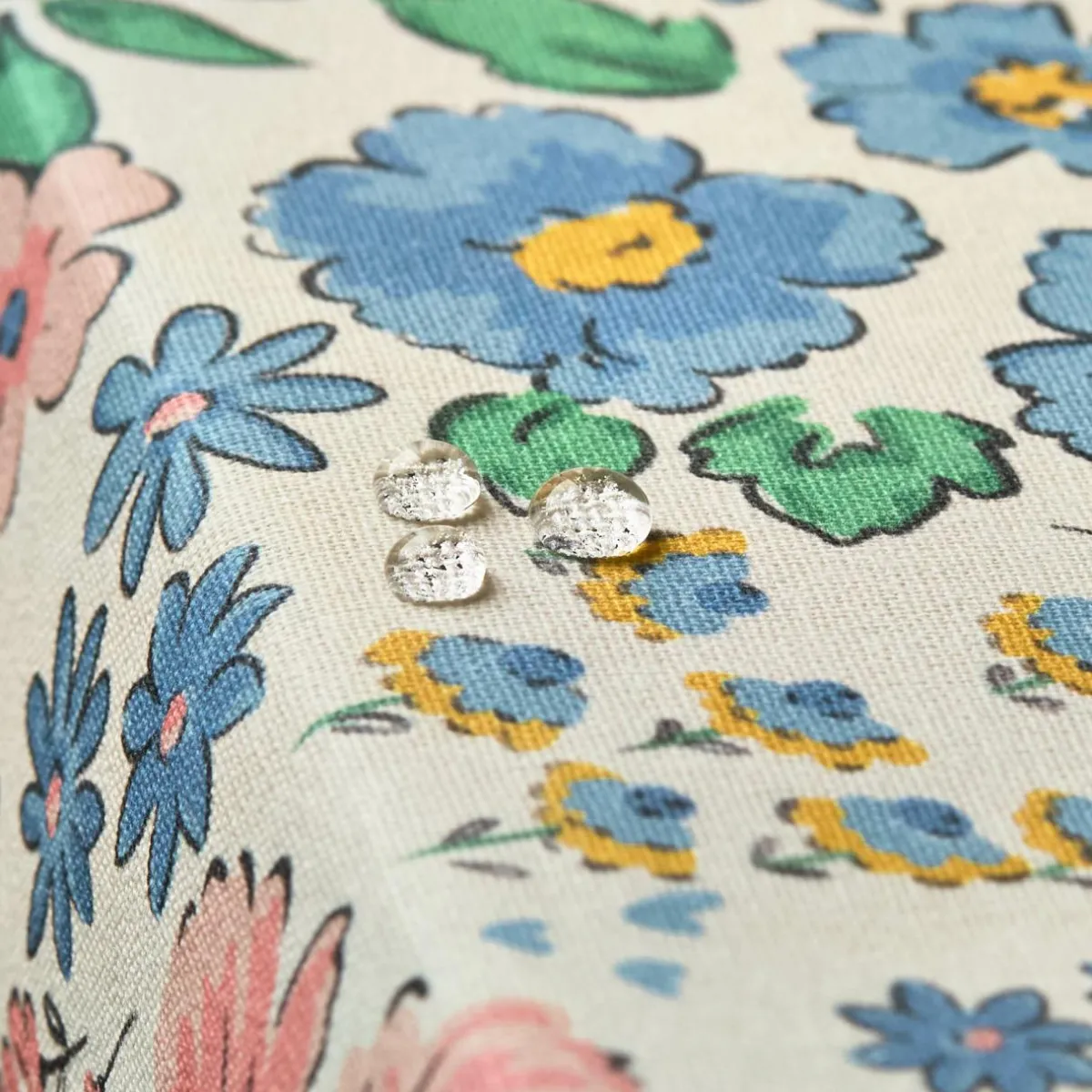 EMINZA Nappe rectangulaire coton enduit (150 x 250 cm) Corolle Multicolore Online