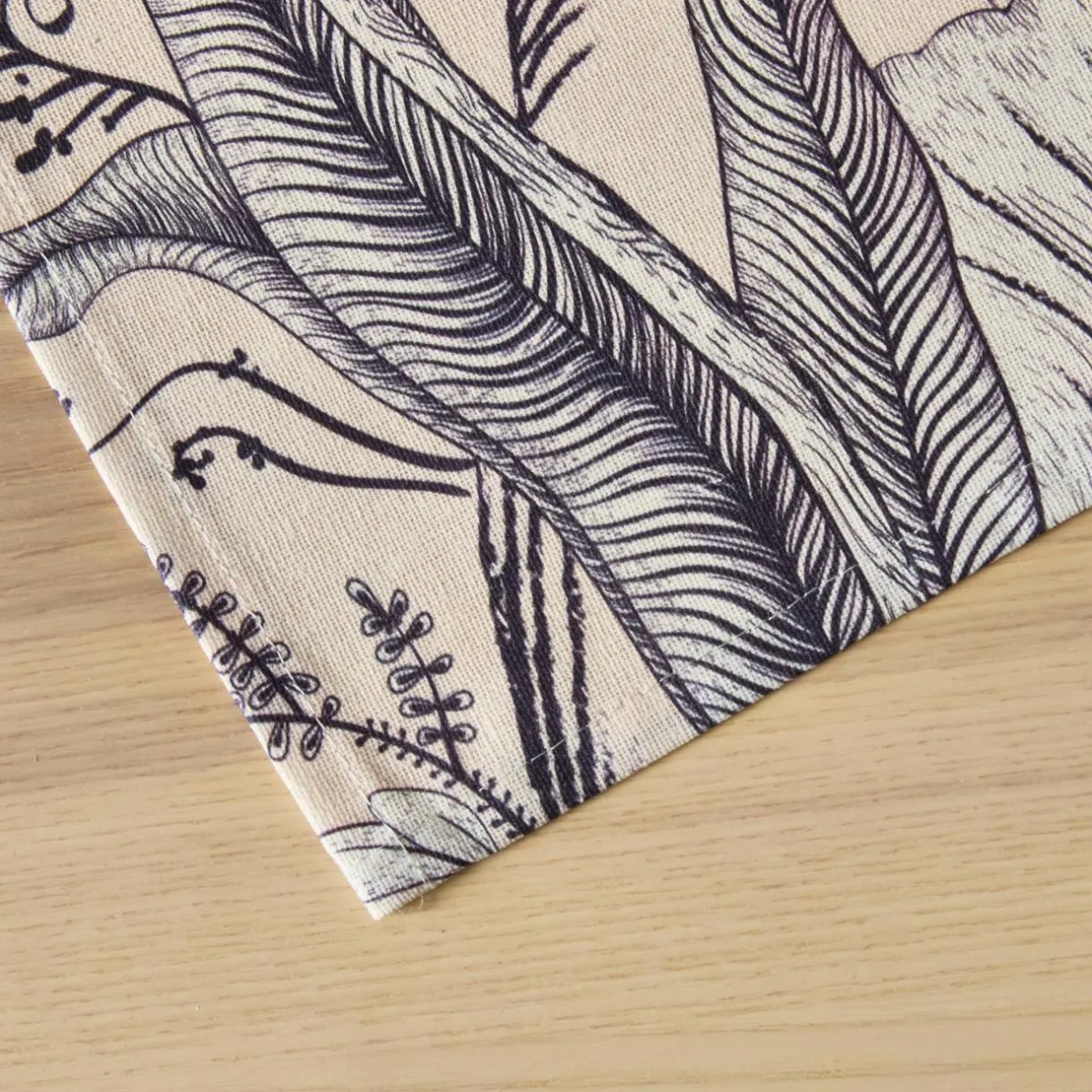 EMINZA Nappe rectangulaire coton enduit (150 x 250 cm) Colibri e Gris Clearance
