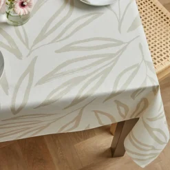 EMINZA Nappe rectangulaire coton enduit (150 x 350 cm) Galice Beige Best