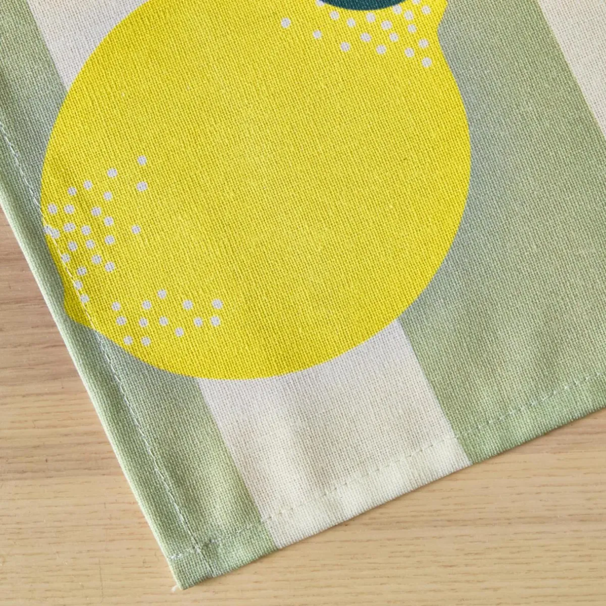 EMINZA Nappe rectangulaire coton enduit (150 x 250 cm) Antibes e Vert Discount