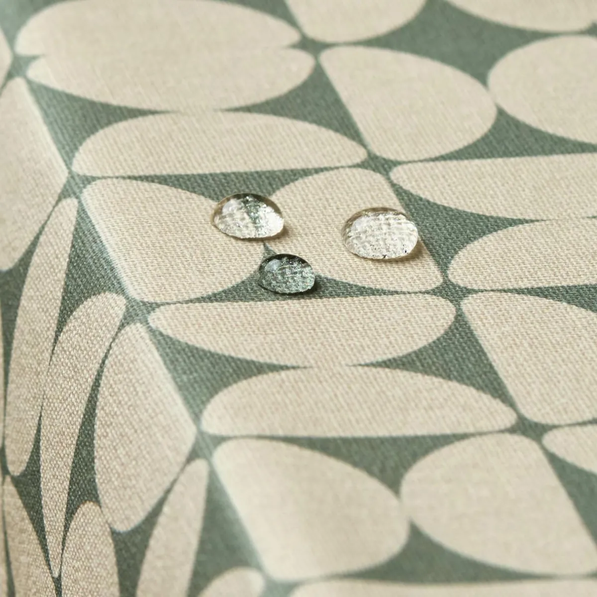 EMINZA Nappe rectangulaire coton enduit (150 x 250 cm) Sofia e Vert Sale
