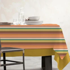 EMINZA Nappe rectangulaire coton enduit (150 x 250 cm) Ajaccio Multicolore Clearance