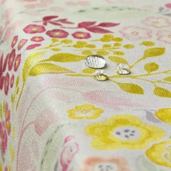 EMINZA Nappe rectangulaire coton enduit (150 x 250 cm) Paquerettes Multicolore Online