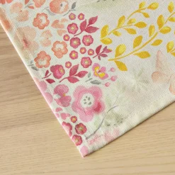 EMINZA Nappe rectangulaire coton enduit (150 x 250 cm) Paquerettes Multicolore Online