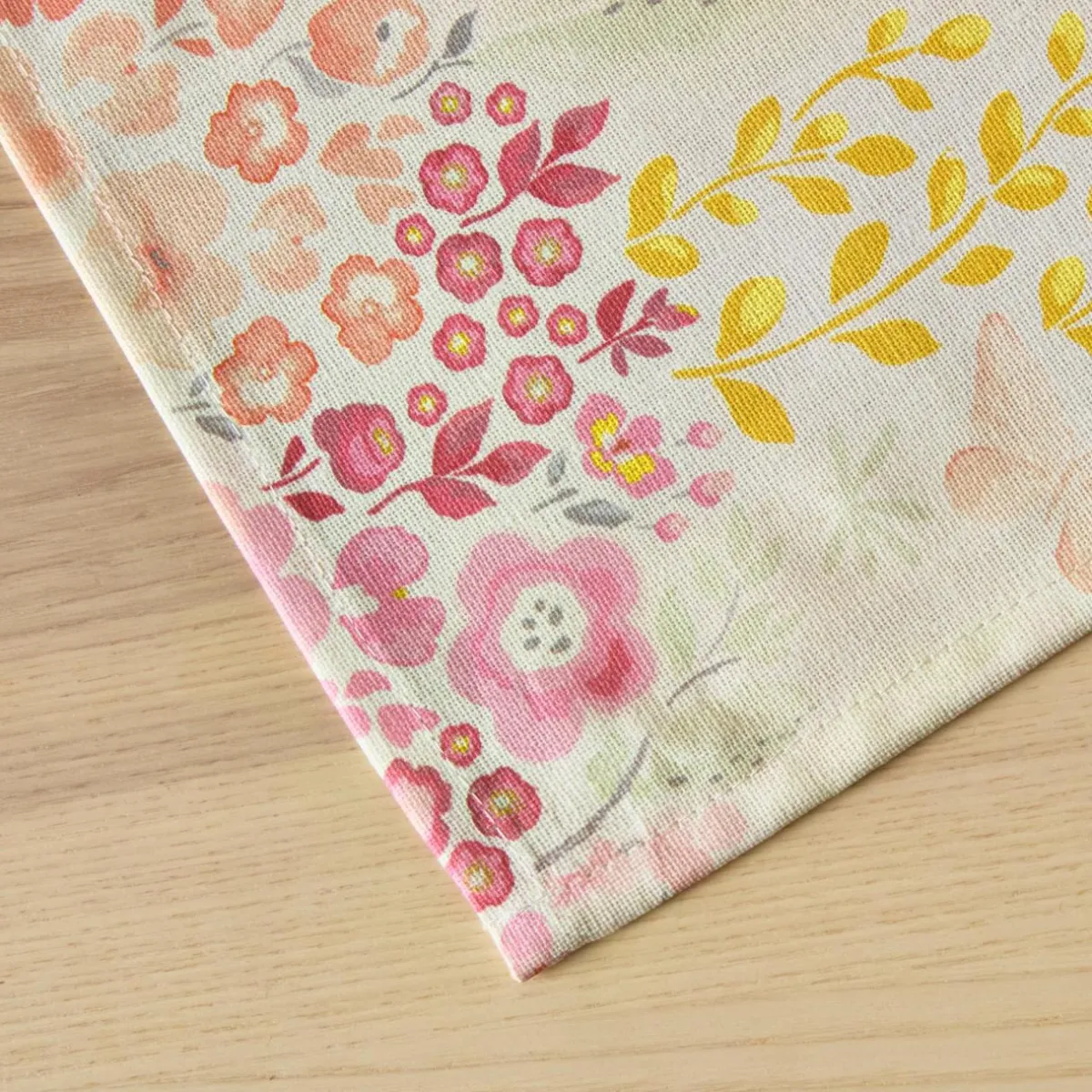 EMINZA Nappe rectangulaire coton enduit (150 x 250 cm) Paquerettes Multicolore Online